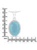 Rafaela Donata Kette Sterling Silber Chalcedon (gefärbt) in silber