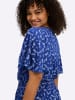 sheego Jersey-Kleid in royalblau-hellblau-bedruckt