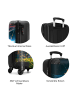 NoBoringSuitCases Suitcase, Handgepäck, Koffer, Trolley, Reisekoffer Fußball-Design ideal