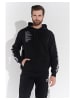 Course Hoodie NASA in schwarz-weiss