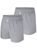 Ammann Boxershorts 2er Pack in Grau melange