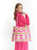 IZIA Shopping Bag in Pink Mehrfarbig