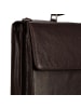 Jost Glasgow Aktentasche RFID Schutz Leder 40 cm Laptopfach brown