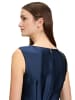 BETTY & CO Chiffonkleid mit Plissee in Dunkelblau