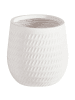 Beliani Outdoor Blumentopf LIVADIA in Weiß - (W) 20 x (H) 21 x (L) 20 cm