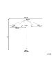 Beliani Marktschirm TOSCANA in Grau/Gold/Braun - (W) 270 x (H) 254 x (L) 270 cm