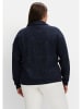 sheego Sweatshirt in nachtblau-weiß
