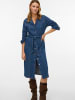 Vero Moda Jeanskleid in Dark Blue Denim