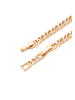 faina Women Crystal-Studded Chain Link Bracelet in Rose Gold Red