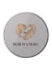 Mr. & Mrs. Panda Vorratsdose Otter Herz mit Spruch in Grau Pastell