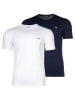 Emporio Armani T-Shirt 2er Pack in Blau/Weiß