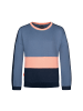 Trollkids Sweatshirt "Verdal" in Lotusblau/Marine/Dahlienrosa