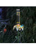 MARELIDA LED Solar Gartenstecker Blume Regenmesser in gelb - H: 84cm