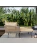 ABRIHOME Gartensofa in Khaki mit 2 Kissen und Polstern Abnehmbar Waschbar