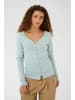 SAINT TROPEZ Jersey-Cardigan GruSZ Fitted in Ether Melange