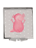 Mr. & Mrs. Panda Reisespiegel Axolotl Hurra ohne Spruch in Grau Pastell