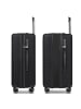 Franky Dallas 3.0 4 Rollen Kofferset 3-teilig mit Dehnfalte in black