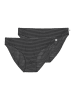 Marc O´Polo Bodywear Slip Second Skin Jacquard in Grey pinstripe
