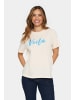SAINT TROPEZ T-shirt ZukaSZ Gerade Passform in Pearled Ivory Ultramarine