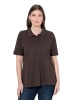 Ulla Popken Poloshirt in mahagoni