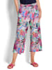 GOLDNER Kurzgröße:  Jerseyhose mit Palmen-Print in bunt / gemustert