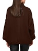Reichstadt Damen Relaxed Fit Strickjacke Oversized-Look in Brown