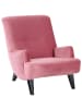 58 aufm Kessel Sessel Kajsa 71x80x101 Bezug Samtvelours Buche schwarz/rosé