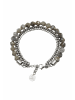 GT COLLECTION Armband Faceted-Bead in grau