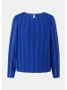 comma Bluse langarm in Blau