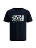 Jack and Jones T-Shirt JJGEPLAS Tee SS Crew Neck in Dunkelblau