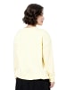 Ulla Popken Sweatshirt in blassgelb