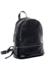 BACCINI Leder-Rucksack echt Leder Rucksack groß schwarz-schwarz in schwarz