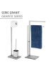 Wenko Stand WC-Garnitur Granit Edelstahl in Grau