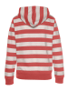 H.I.S Kapuzensweatshirt in rot-nougat-gestreift