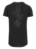 F4NT4STIC Long Cut T-Shirt Geometrics Abstract in schwarz