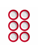 Ritzenhoff & Breker 6er Set Suppenteller Doppio ø 22 cm in Rot