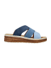 rieker Espadrilles Pantoletten in Blau