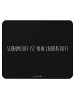 Mr. & Mrs. Panda Mouse Pad Spruch Zauber der Polsterin mit Spruch in Schwarz