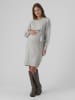 mama licious Strickkleid in Light Grey Melange