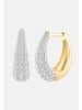 Ethische Diamanten Ohrringe aus 375 Gelbgold mit Lab Grown Diamant