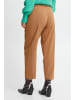 b. young BYDANTA BELT PANTS - HEAVY WOVEN Relaxed fit in Toasted Coconut
