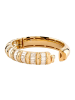 Guess Damen-Armspange Baguette Goldfarben/Weiß S
