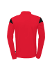 uhlsport  1/4 ZIP TOP Squad 27 in rot/schwarz