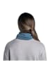 Buff Buff Merino Lightweight Solid Tube Scarf in Blau