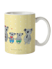 Mr. & Mrs. Panda Tasse Koala Familie zwei ohne Spruch in Gelb Pastell