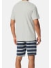 Schiesser Schlafanzug Casual Nightwear in Grau