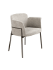 Angel Cerdá Stuhl 4170 in Grau/Stahl – (B)66 x (H)77 x (T)54 cm