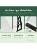 Home Nature Wohnkonzept Pultbogenvordach aus ABS & PC in Transparent 75x28x120 cm