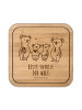Mr. & Mrs. Panda Bierdeckel Koala Familie zwei mit Spruch in Transparent