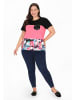 Usha Women Plus Size T-Shirt in multicolor pink